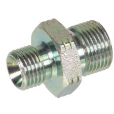 BM0604R Adapter Stecker/Stecker, 1/4" x 3/8" BSP mit Öffnung Ø 1,0 mm