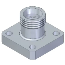 GF40LKL22H035 Pumpenflansch gerade metr.